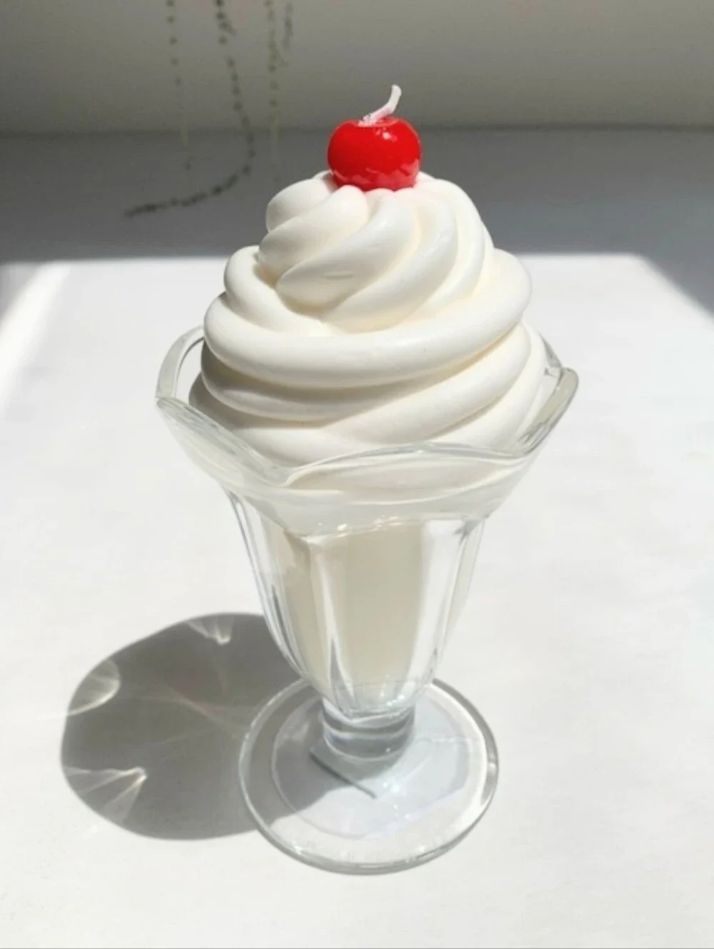 Vanilla Ice Cream Sunday Scented Candle Kidcore Nostalgia Retro Realistic
